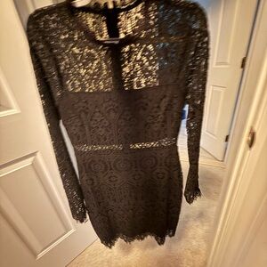 Lulus Appetite for Seduction Black Lace Dress